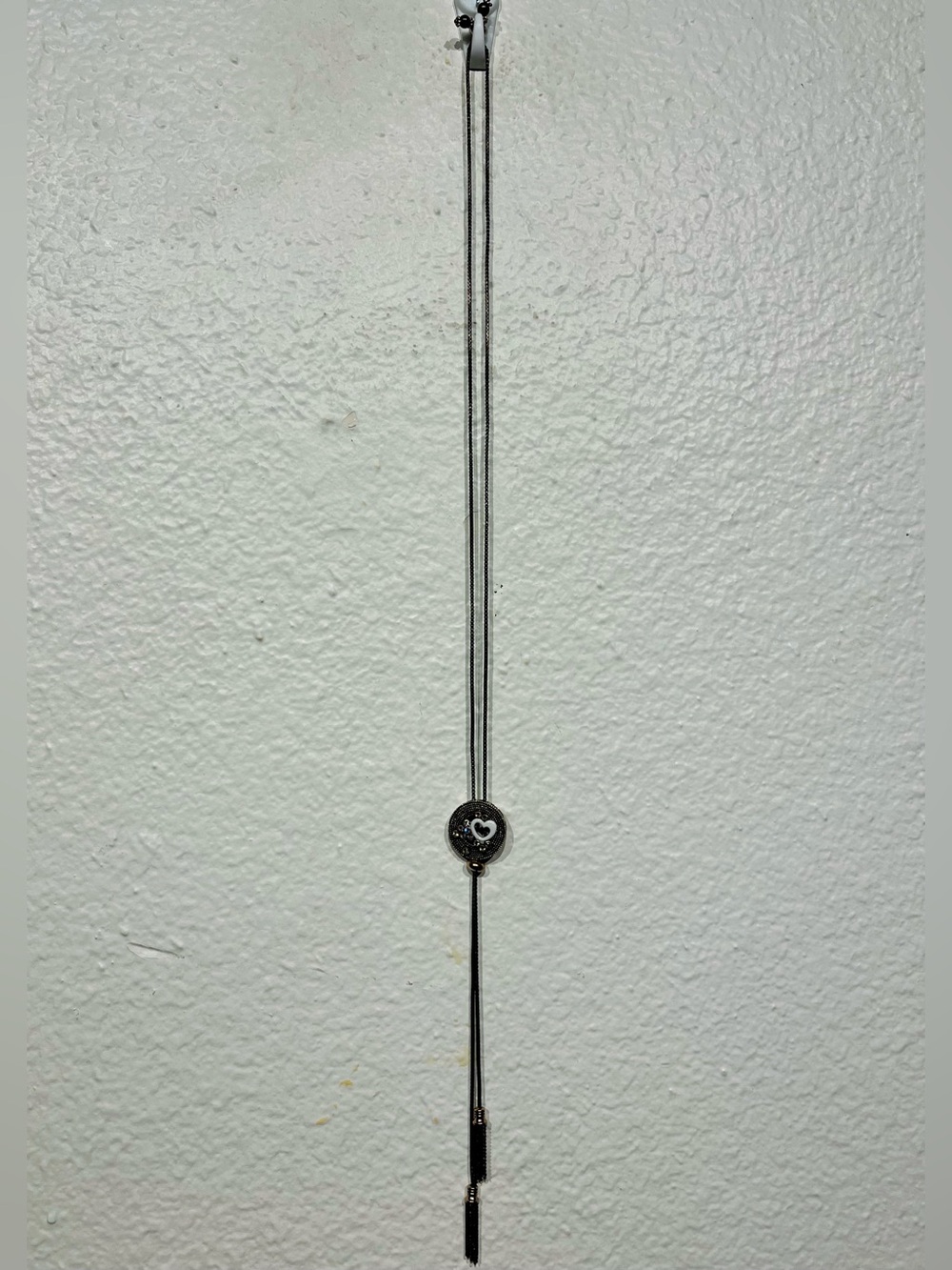 Vintage Heart Lariat Necklace
